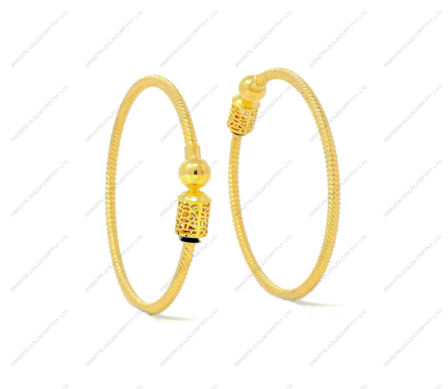 Swastik Goldcorp TD-1051 22k Traditional Gold Bangle For Women and Girls