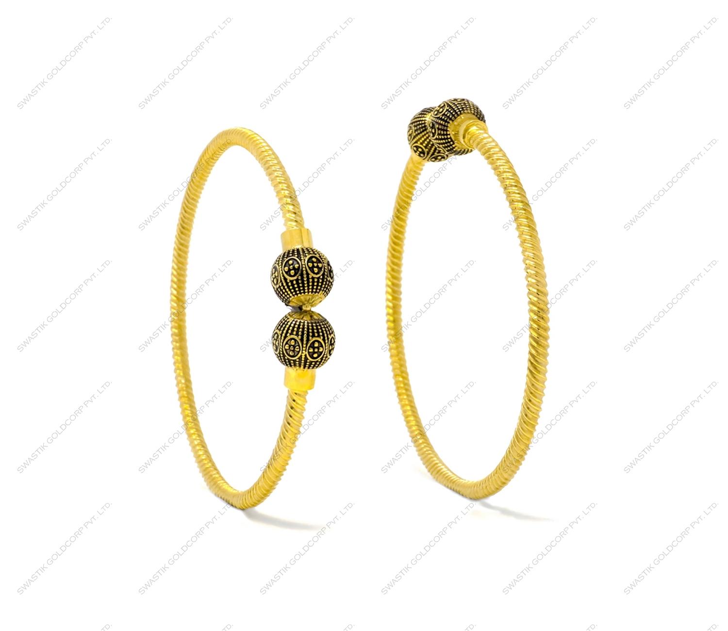 Swastik Goldcorp TD-1053 22k Traditional Gold Bangle For Women and Girls