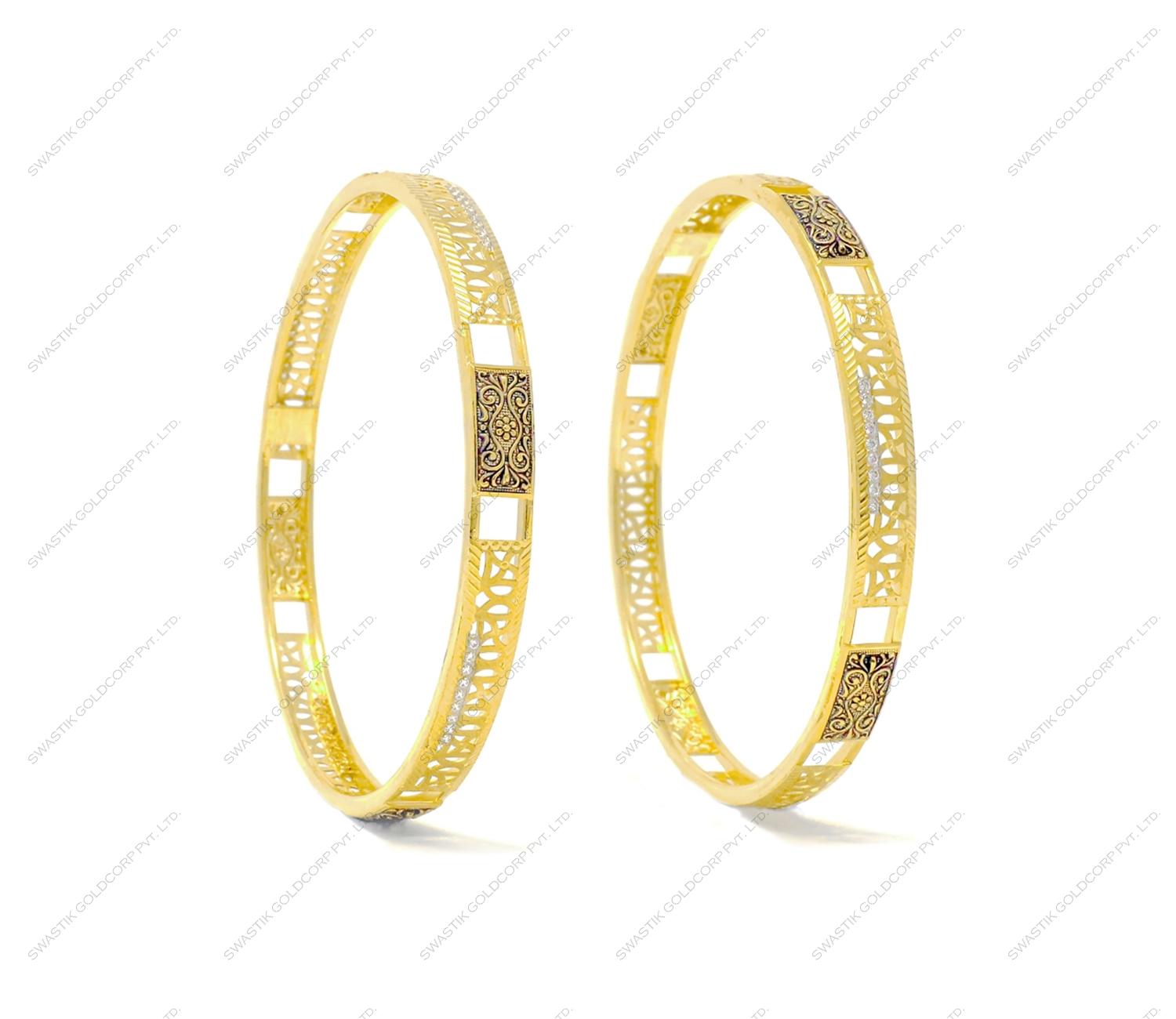 Swastik Goldcorp IB-1166 22k Italian Bangle Gold Bangle For Women and Girls